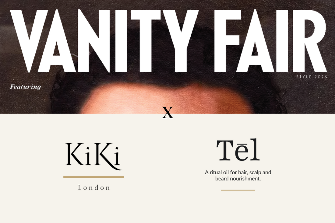 KiKi London Tēl featured in Vanity Fair UK's September 2026 Beauty Secrets advertising feature.