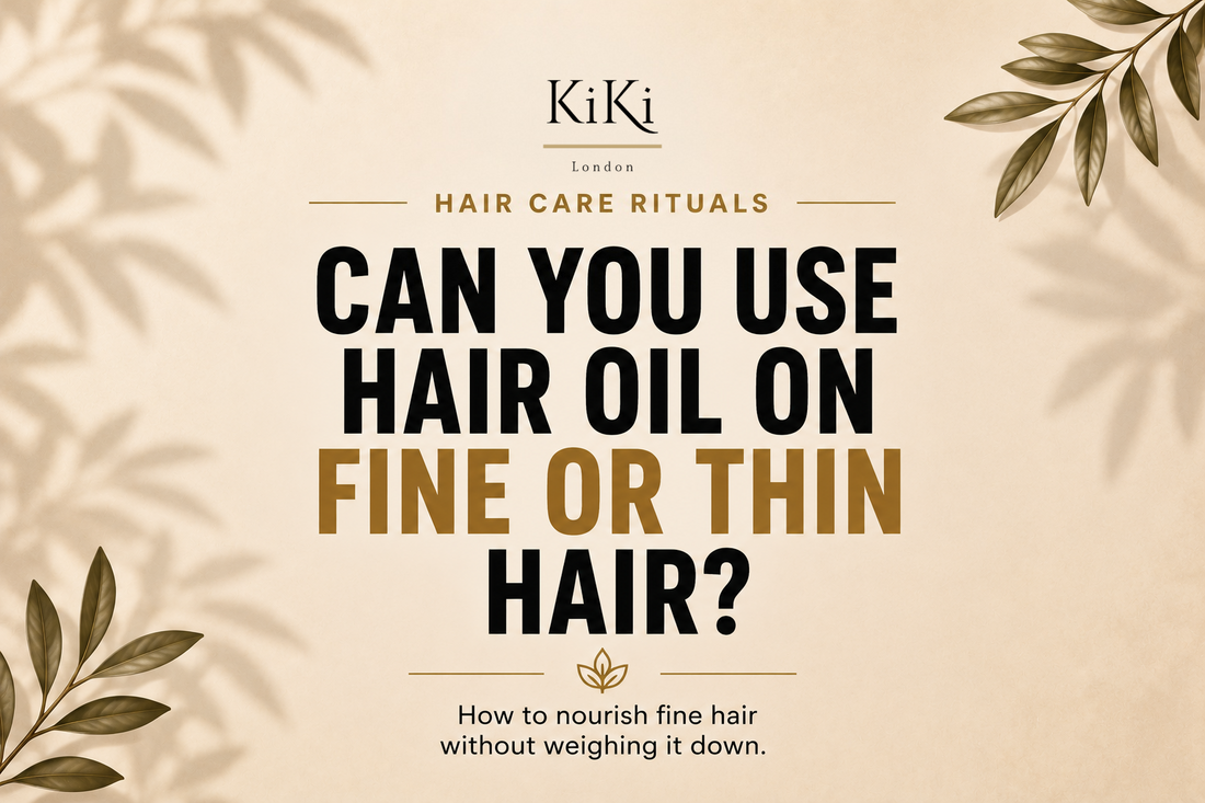 Can you use hair oil on fine or thin hair guide by KiKi London